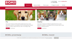 Desktop Screenshot of biomill.si